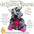 Polymer Clay Cat Figurine Tutorial by KatersAcres for the Friesen Project
