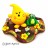 Frog Swamp Parker Polymer Clay Figurine - StoryBook Scene by KatersAcres