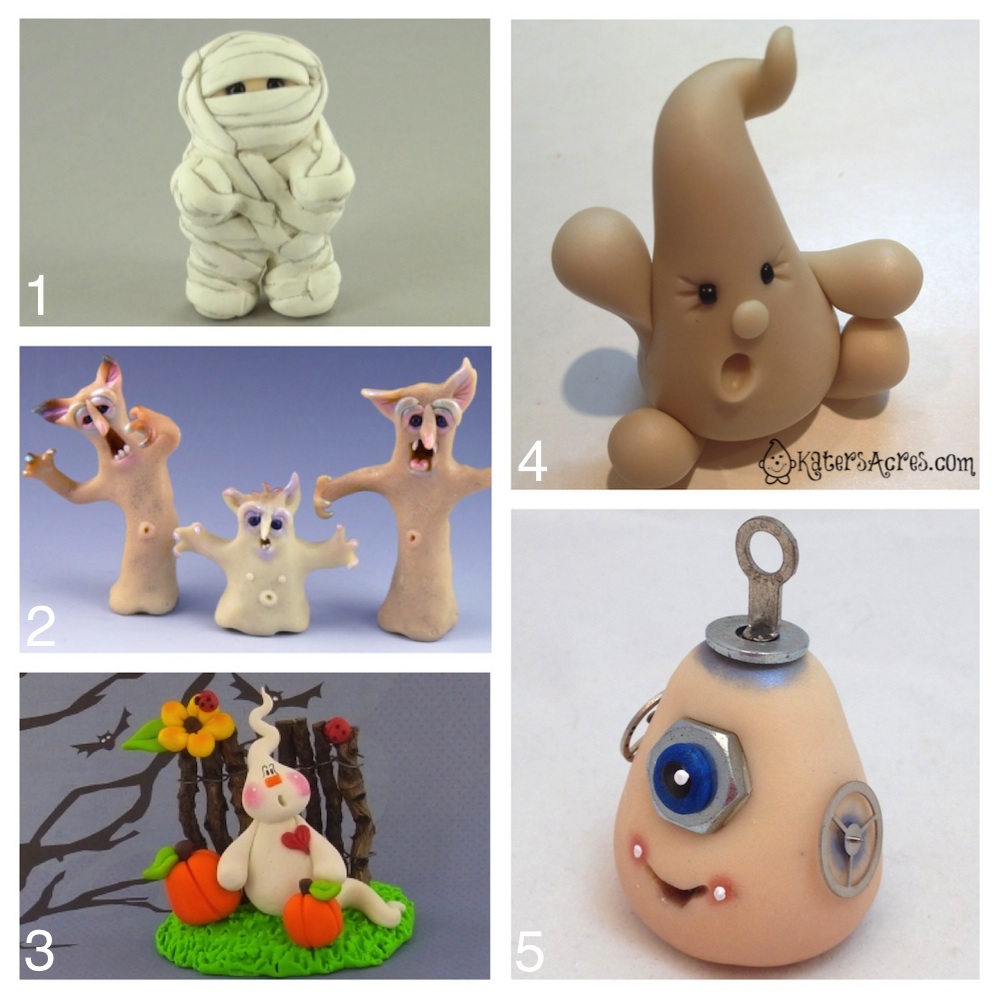 KatersAcres Halloween Polymer Clay Inspiration: Glow-in-the-Dark Clay