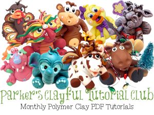 Parker's Clayful Tutorial Club | Bi-Monthly PDF Tutorials from KatersAcres