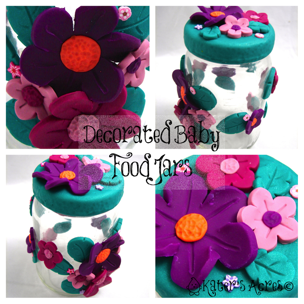 Decorated Baby Food Jar by KatersAcres