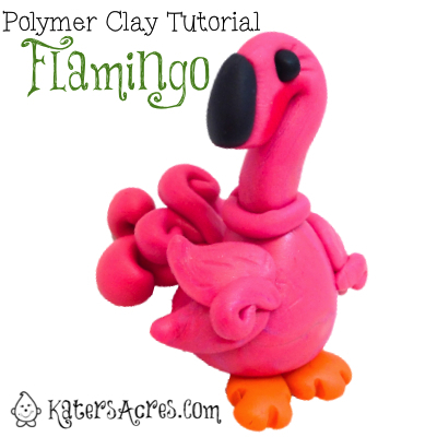 Polymer Clay Flamingo Tutorial by KatersAcres