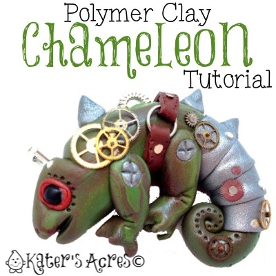 Polymer Clay Chameleon Tutorial by KatersAcres for the 2013 Friesen Project