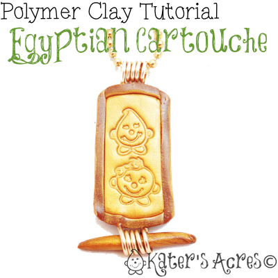 Polymer Clay Cartouche Tutorial by KatersAcres