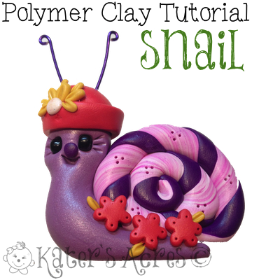 Polymer Clay Snail Tutorial by KatersAcres