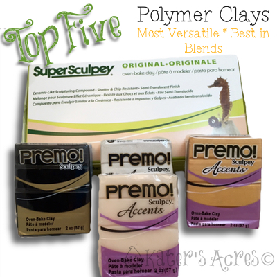 Top 5 Polymer Clays by KatersAcres