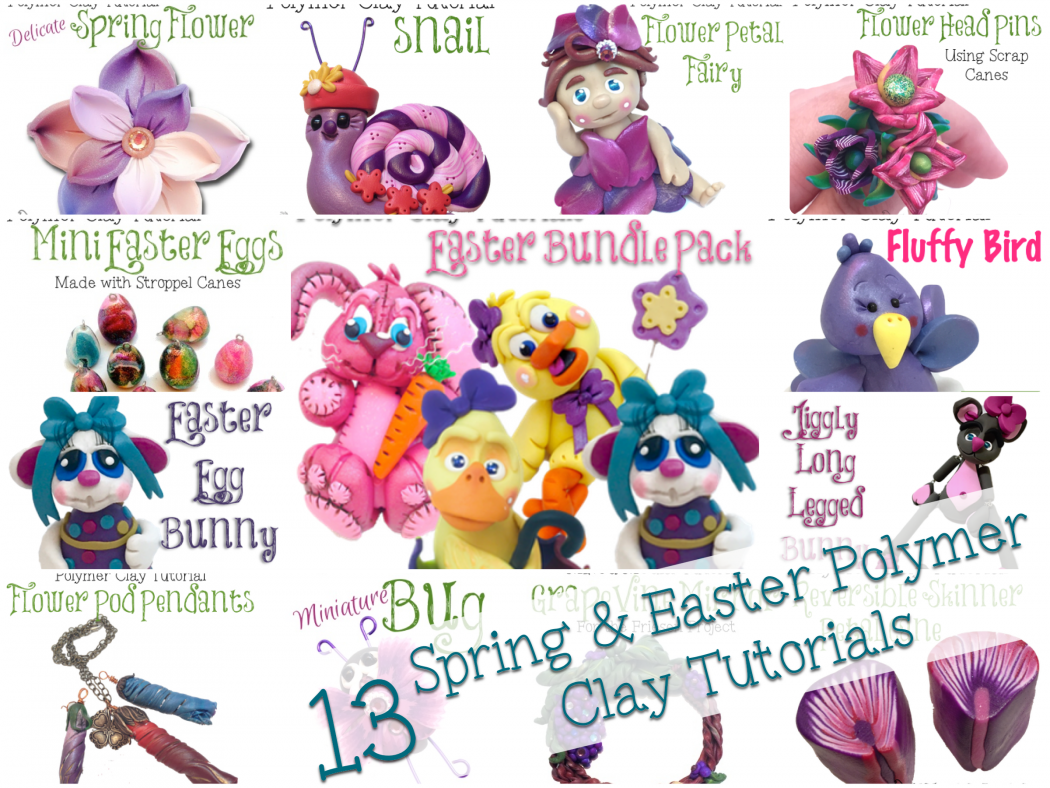 13 Spring Tutorials for Polymer Clay (And Easter too) | REPIN NOW, Click Later