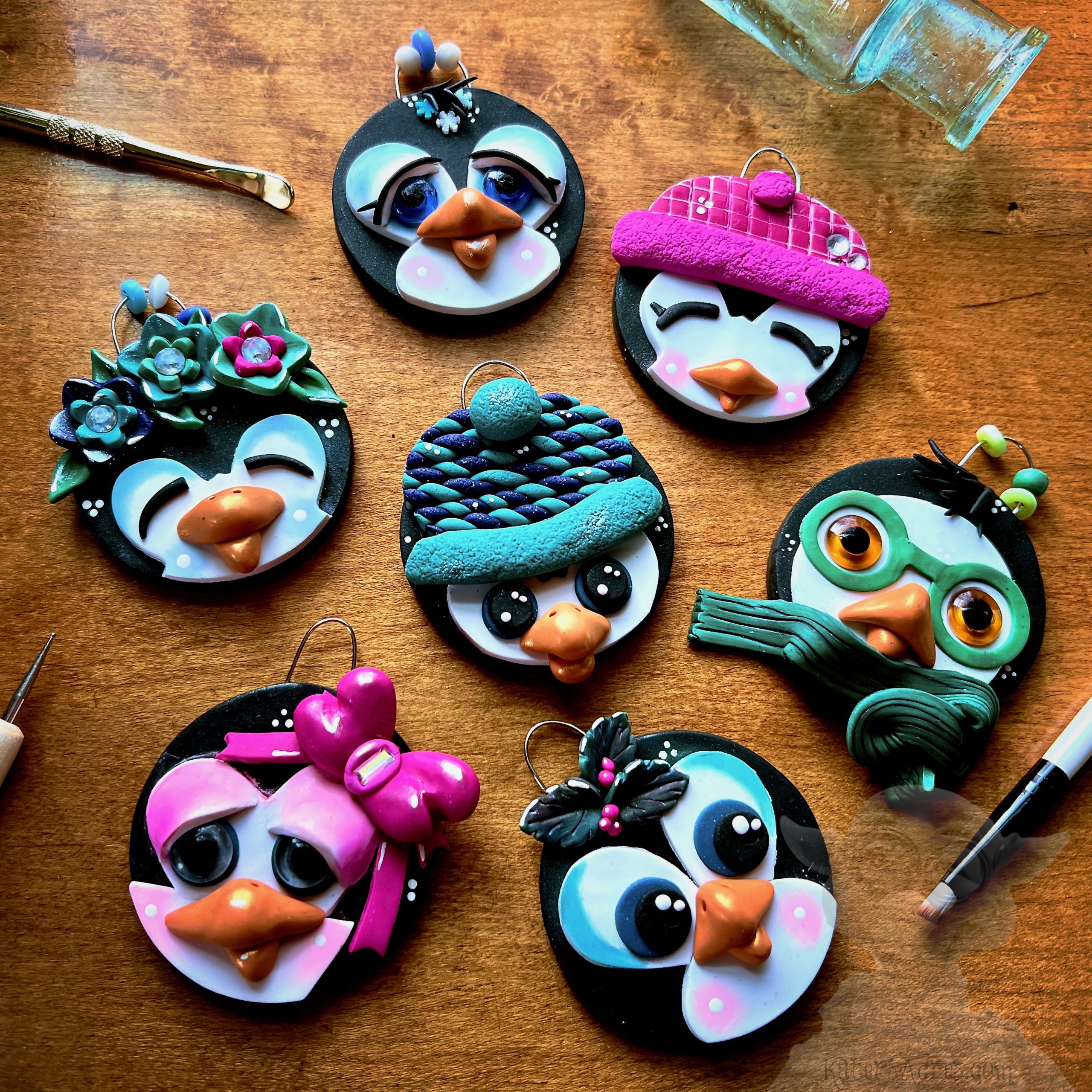 Penguin Ornaments by KatersAcres